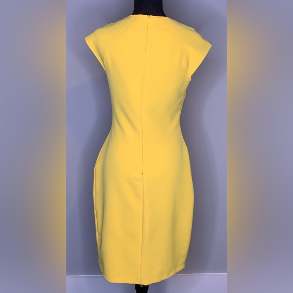 NWOT- Zara-Sunny Yellow Mini Dress - Picture 3 of 7